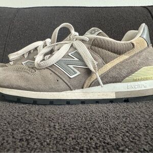 New Balance 996 Beige and Gray Athletic Shoes